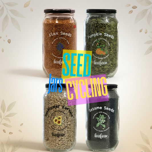 Seed Cycling Kit | Flax Seeds | Pepitas | Sunflower Kernels | Sesame Seeds